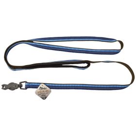 K9 Explorer Sapphire Reflective Leash with Scissor Snap - 6' Long x 5/8" Wide