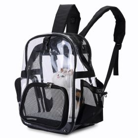 Transparent Pet Backpack Cat Backpack Carrier for Small Dog Kittens Breathable Mesh Window Travel Carrier Bag Weight up To 10lbs for Puppy Kitty Trave Transparent Pet Backpack Cat Backpack Carrier for Small Dog Kittens Breathable Mesh Window Travel Carrier Bag Weight up To 10lbs for Puppy Kitty Trave