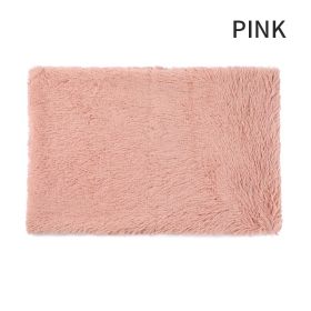 Dog Bed And Extra Matching Cover Sheet Dog Crate Pad Ultra Soft Dog Bed Mat Washable Pet Kennel Bed With Non-Slip Bottom Fluffy Plush Sleeping Mat For (Color: Pink, size: s)